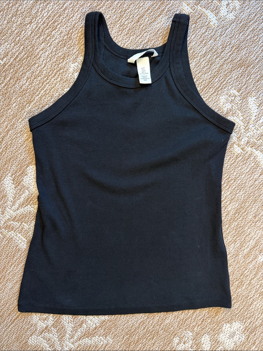 H&M Black Ribbed Tank Top